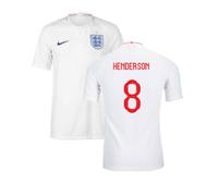 (S) 2018-2019 England Authentic Home Shirt (Henderson 8)