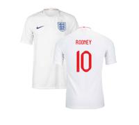 (S) 2018-2019 England Authentic Home Shirt (Rooney 10)