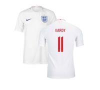 (S) 2018-2019 England Authentic Home Shirt (Vardy 11)