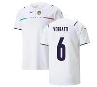 (S) 2021-2022 Italy Away Shirt (VERRATTI 6)