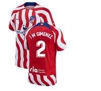 (S) 2022-2023 Atletico Madrid Home Shirt (J M GIMENEZ 2)