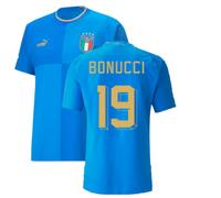 (S) 2022-2023 Italy Authentic Home Shirt (BONUCCI 19)