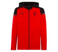 (S) 2023-2024 AC Milan Casuals Hooded Jacket (Red)