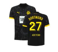 (S) 2023-2024 Borussia Dortmund Away Shirt (Adeyemi 27)