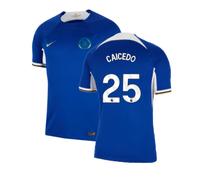 (S) 2023-2024 Chelsea Home Shirt (Caicedo 25)