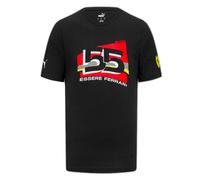 (S) 2023 Ferrari Carlos Sainz #55 Driver T-Shirt (Black)