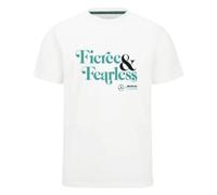 (S) 2023 Mercedes Fierce and Fearless Graphic T-Shirt (White)