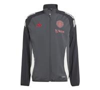 Adidas 2024-2025 Man Utd EU Presentation Jacket (Carbon) Grey Small 36-38 inch Chest