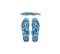 (S 25CM, One size) Magnetic Therapy Acupressure Slimming Insoles,relieve Pain Improve Blue