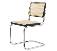 S 32 V Tubular steel classic cantilever chair Thonet black - chrome