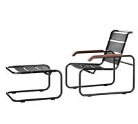 S 35 All Seasons Outdoor Armchair + Stool Thonet - THONET S35 All SCHW SCHW