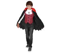 (S 4-6 years (110-120 cm)) Red boy vampire costume Halloween