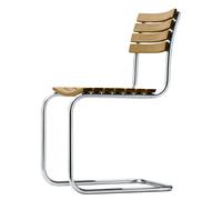 S 40 Cantilever Dining Chair Stainless steel/Iroko