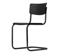 S 43 Cantilever Dining Chair Black/ Black Stained Beech