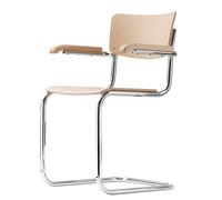 S 43 F Tubular steel classic cantilever chair Thonet