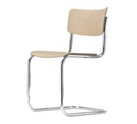 S 43 Steel tube classic cantilever chair beech CHROME/NATURAL Thonet PREFERRED COMBINATION