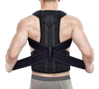 S-5XL Large Size Back Posture Corrector Spinal Support Adjustable Full Back Support Belt Men Women Shoulder Neck Clavicle Brace Teenager Student Hunchback Correction ( Color : Black , Size : XL )