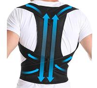S-5XL Plus Size Posture Corrector Back Brace Full Back Belt Shoulder Straightener Scoliosis Hunchback Correction For Women Men Student Teenagers Corrector (Color : Black, Size : XXXXL/XXXX-L ui