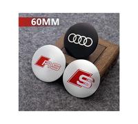 (S-60MM) 4Pcs wheel center hub caps cover decal stickers For AUDI