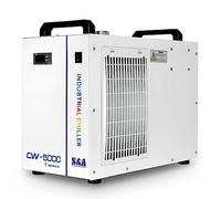 S&A Genuine CW-5000TG Industrial Water Chiller Cooler 7L Capacity Thermolysis Type Cooling Water for 40W-100W CO2 Laser Engraving Cutting Machine