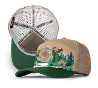S A Performance Snapback Hat | Water-Resistant Baseball Cap with Inside Sweatband | Unisex | by Co., Khaki Green - National Tree Day Pine Ridge, One size
