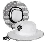 S A SA Company Bucket Hat UV 50+ for Adults, Ghost American Flag, One size