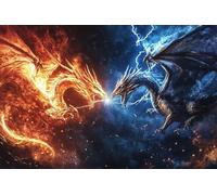 s Adult Puzzle: Ice and Fire Clash Dragon War Perfect As A Gift for Friends_500pcs