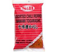 S and B Japanese 7 Flavours Seasoning Mix Shichimi Chili Pepper 300 g