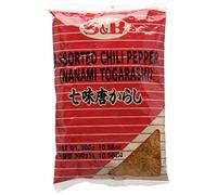 S and B Japanese 7 Flavours Seasoning Mix Shichimi Chili Pepper 300 g (Pack of 2)