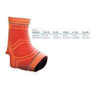 (S) Ankle Support Shock Doctor Compression Orange Level 2 - New