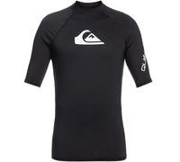 (S, Anthracite) Quiksilver Mens All Time Short Sleeve UPF 50 Swimming Rash Guard Vest Top