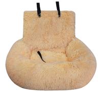 (S, Apricot) Dog Car Seat | Soft Puppy Travel Cushion - Padded Breathable, Chew-Proof, Machine-Washable Pet Supplies For Road Trips Vet Visits Outdoor Adventures