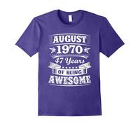 (S) August 1970 - 47th Birthday Gifts Funny Tshirt-Father's Day