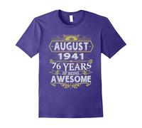 (S) Awesome August 1941 - 76th Birthday Gifts Funny Shirt-Father's Day