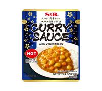 S&B Curry Sauce with Vegetables Hot 210g