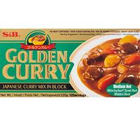 S & B Golden Curry Medium Hot 2 x 110g
