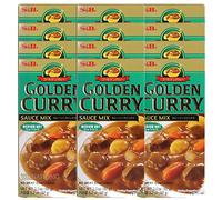 S&B Golden Curry Medium Hot 92g (Pack of 12) | Japanese Katsu Curry Sauce