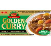 S&B Golden Curry Sauce Mix Medium Hot No Meat Contained 220g