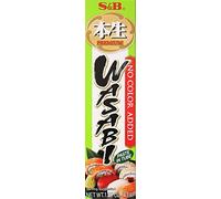 S&B Japanese Wasabi Paste (Oroshi Nama Wasabi) in Plastic Tube, 1.51oz + Yuzu Kosho Paste in Plastic Tube, 1.41oz + Karashi (Japanese Mustard) Paste in Plastic Tube, 1.51oz