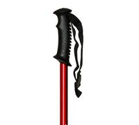 S & B Trekking Pole, Aluminium, Red, Walking Stick with Antishock System, Adjustable Length
