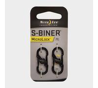Nite Ize S-Biner Micro Lock Mini Stainless Steel Carabiner, Black, Pack of 2
