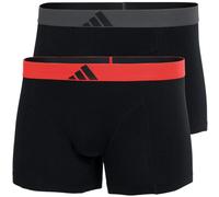 (S, Black) Adidas Mens Active Flex Boxer Briefs (Pack of 2)