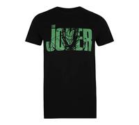 (S, Black) Batman Mens The Joker Text Cotton T-Shirt