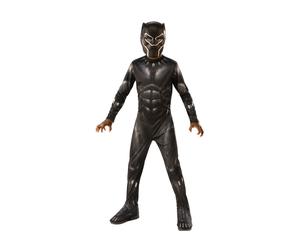 (S, Black) Black Panther Boys Costume