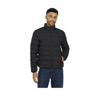 (S, Black) Brave Soul Mens Marley Quilted Funnel Neck Jacket