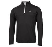 (S, Black) Calvin Klein Mens Albany Half Zip Golf Sweatshirt