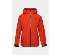 S Black Diamond Mens Recon Stretch Shell Ski Jacket Orange Size