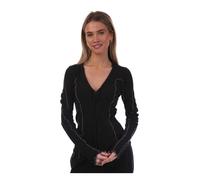 (S, Black) Diesel Womens/Ladies T-Ribas Scalloped Edge Top