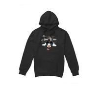 (S, Black) Disney Mens Italian Mickey Mouse Fireworks New Year Hoodie