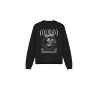 (S, Black) Disney Unisex Adult Colorado Ski Mickey Mouse Sweatshirt